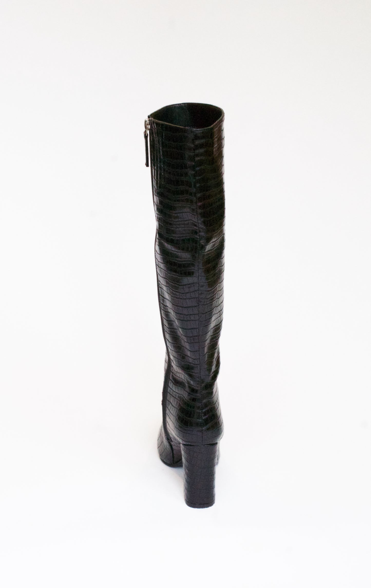 CARINA Boot, Black Croc