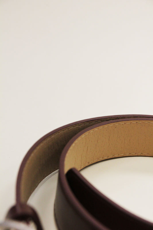 ZONI Burgundy Circle Ring Belt