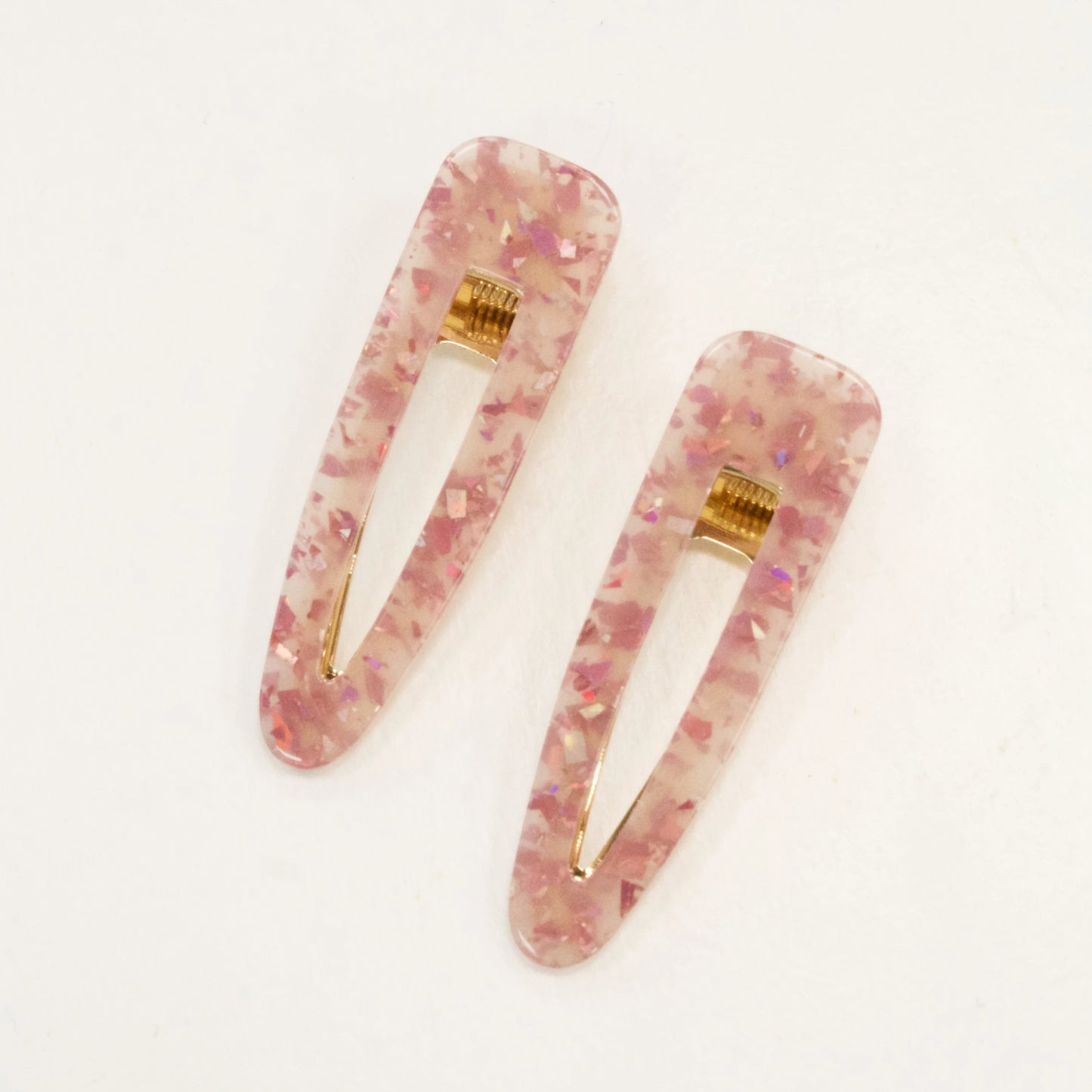 Set of Two Pink Hair Clips