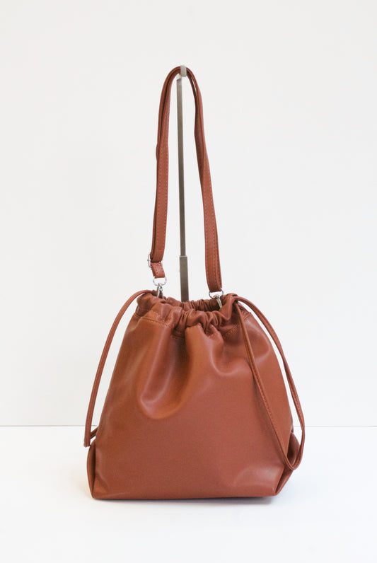 RONA Tan Drawstring Bag