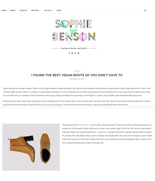 Sophie Benson - November 2017