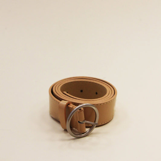 ZONI Beige Circle Ring Belt