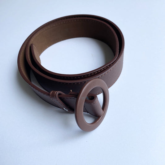TIA Burgundy Circle Ring Belt